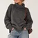 Tahari Gray Turtleneck Sweater Size Small High Low Hem