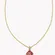 Kendra Scott Dira Gold Crystal Short Pendant Necklace in Pink Mix