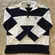 Vintage Lauren Ralph Lauren Womens M Sailor Nautical Stripe Quarter Zip Pullover