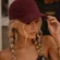Tweed Wool Blend Adjustable Baseball Cap One Size Maroon Dark Red