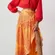 NWT Anthropologie Hutch Printed Wrap Maxi Skirt Sz. M