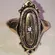 Avon Vintage Gold Tone Vintage Starburst Oval Ring