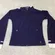 Golftini Womens Navy Blue Full Zip Golf Jacket White Cuffs XS RN135341