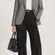 Banana Republic Black Plaid Classic Blazer Jacket Womens 4 Preppy Academia Work