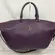 Tory Burch Ivy Slouchy Satchel Pebbled Leather Purple Plum Bag Purse Handbag