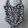 Unbranded Leopard Beachy MobWife Animal Print One Piece Swimsuit XL White