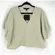 MARC NEW YORK Split Pea White Stripe V Neck Dolman Sleeve Top Size S NWT Boxy