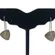 VTG Lewis & Heubner Sterling Silver Triangle Drop Kinetic Earrings