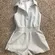 Abercrombie & Fitch YPB neoKNIT Polo Romper Grey Size Women’s Medium Athleisure
