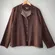 Winding River Jacket Plus Size XL Brown Striped Tapestry Whimsigoth Dark Regency