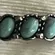 Boho/Vintage Distressed Design Faux Turquoise Ring Size 6 NWT