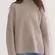 Everlane Taupe Mock Neck Knit Sweater