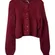 Free People Women Size Small Celeste Heart Button Cardigan Aged Red Size Small