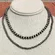 Navajo Style Pearl Double Layer Necklace