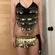 cute sexy belly dancer backless dangling fringe coin chiffon gold Halloween costume