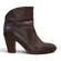 Sartore Paris Chocolate Brown Leather Western Ankle Booties Block Heel Boho 39