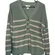 Rachel Zoe Women’s Green & Beige Long Sleeve Button-Detail Pullover Sweater Med