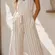 American Eagle Women’s Sz M Striped Cotton Linen Wide Leg Jumpsuit Boho Coastal