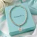 Tiffany & Co Return to Tiffany Mini Heart Tag 4mm Bead Bracelet Silver 7”