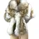 Faux Fur Cape Stole Shrug Wrap Cream Tan Hook Front Glam Party Wedding Topper