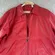 EVAN DAVIES Red Leather Jacket Womens 12 Zip Up Collared Blazer Style Retro VTG