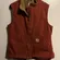 Carhartt Rust Work Vest with Sherpa Lining