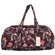 Vera Bradley Ultralight Active Duffel Bag Floral Print Burgundy Lightweight
