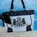 NWT Juicy Couture Black Creamy Scottie Tote Bag Y2K Shoulder Bag Preppy Chic