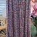 Free People Multi Watercolor Bloom Floral Smocked Boho Hippie Midi Maxi Skirt