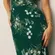 Reformation Rosi Dress Color Buena Green Sweetheart Neck Cut Out Back Size 4