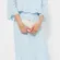 Tuckernuck Silas Blue Eyelet Cotton Midi Skirt Medium