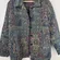 Vintage 90s Erin London Tapestry Jacket M Carpet Print Boho Chore Coat
