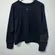 Nike Black Boxy Sweatshirt with Gray Sleeve Detail