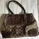 VTG Y2K Coach Signature C Canvas Leather Tote Bag Brown Tan 6366