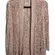 Chico's open knit petal pink feminine open front cardigan size 1 or US size Med