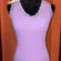 Victor Alfaro Lilac Lace-Trim V-Neck Tank