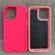 iPhone 12Pro Max Fashion Dual Layers Shockproof Defender Case -Pink/light Pink