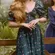 Hill House Ophelia Midnight Garden Floral Midi Dress Mushroom Fairy Milkmaid XL