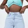 Princess Polly Leonie Lightwash Denim Shorts size 6