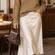 Lauren Ralph Lauren Gold Metallic V-Neck Sweater Women’s S Holiday