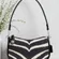 Coach Swinger Bag 20 With Zebra Print CM514