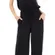 Barefoot Dreams Jumpsuit Medium Black Sleeveless Tie Waist Wide Leg Casual
