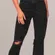 Abercrombie & Fitch 90s Straight Ultra High Rise Distressed Black Jeans 27 4R