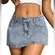 NWT Amazon- Denim Mini Skirt for Women Low Waisted Jean Micro Skort