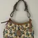 RARE VTG Y2K Dooney & Bourke Bumble Bee Print Shoulder Bag Leather canvas