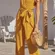 Boho Mustard Yellow stripe belted Jumpsuit