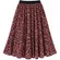 ONE5ONE Maxi Skirt Womens Large Black Pink Floral Pleated Boho Romantic