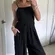 Halara Backless Black Jumpsuit