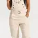 Buffbunny Over It Alls Cream Utility Straight Leg Belted Overalls Womens 192