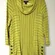 Ali Miles Top Med Cowl Neck Chartreuse Artsy Lagen Eclectic Striped Pullover